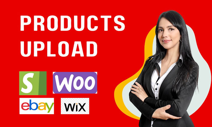 Gig Preview - Upload products or add products to shopify woocommerce wix opencart etsy store