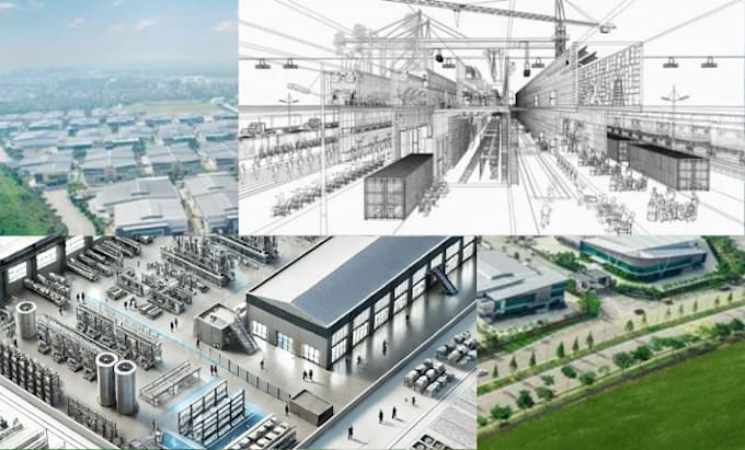 Gig Preview - Do professional industrial architectural designs for factories and facilities