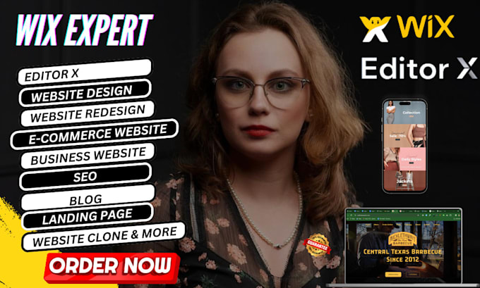 Gig Preview - Create a stunning wix website with editor x and SEO