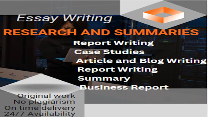 Gig Preview - Urgent essay writing, research, case studies, report