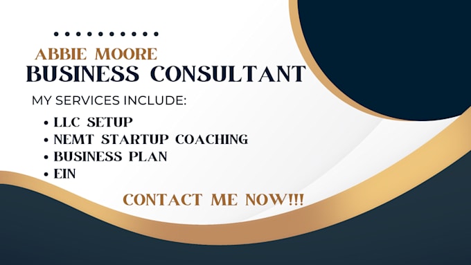 Bestseller - coach and setup nemt llc registration startup business plan ein business plan