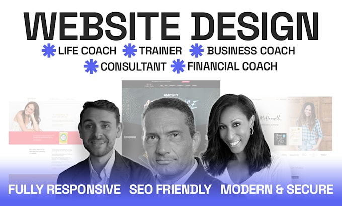 Gig Preview - Design coaching website life coach business coach consultant trainer