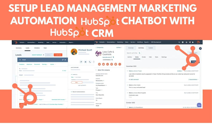 Gig Preview - Setup lead management marketing automation hubspot chatbot with hubspot crm