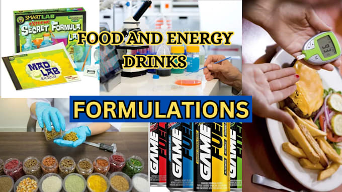 Gig Preview - Develop food and energy drinks formulation