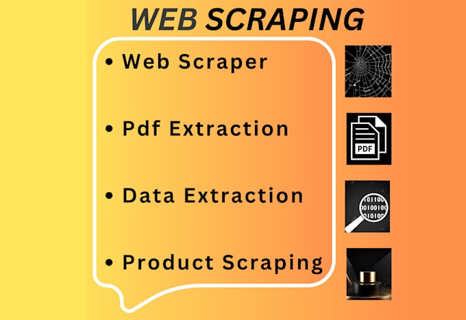 Gig Preview - Do web scraping, data mining and extraction from any website