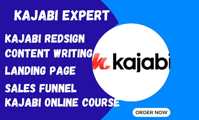 Gig Preview - Kajabi online course website redesign kajabi course landing page content writing