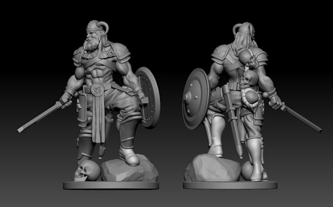 Gig Preview - Sculpt 3d mini figurine,action wargame figure,zbrush toy design,ttrpg miniature