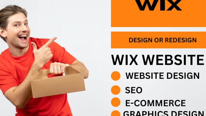 Gig Preview - Design, develop or redesign wix website, wix expert, wix developer