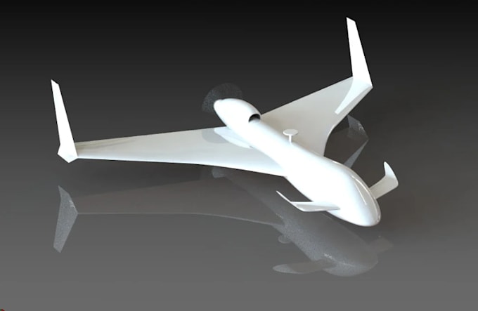 Gig Preview - Do aircraft uav drone cad design render stl and cfd