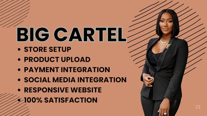 Gig Preview - Big cartel ecwid store setup and product upload