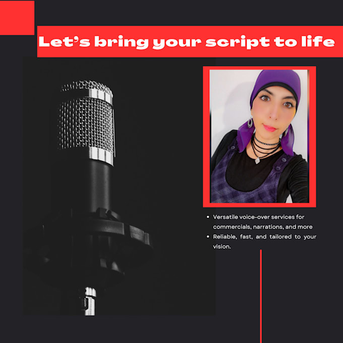 Gig Preview - Be your arabic voice over