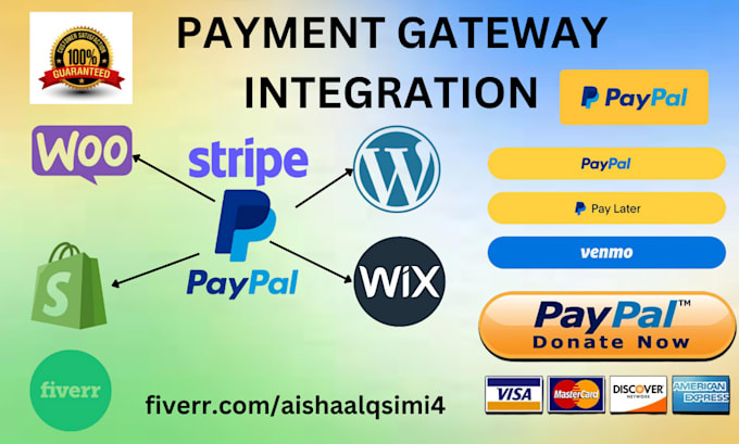 Gig Preview - Do payment gateway integration paypal, stripe, to your website product page