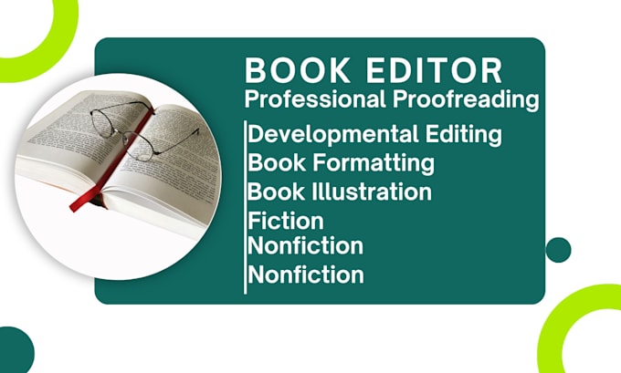 Bestseller - proofread, developmental edit, format fiction nonfiction memoir as a book editor