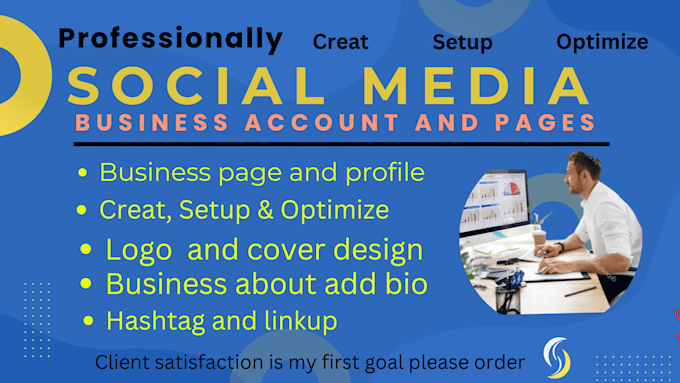 Bestseller - professionally set up and manage your social accounts for business