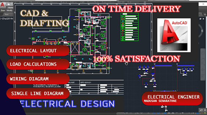 Gig Preview - Do electrical drawings in autocad