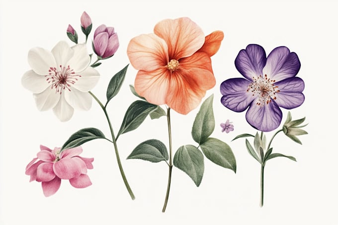 Gig Preview - Make a realistic botanical drawing