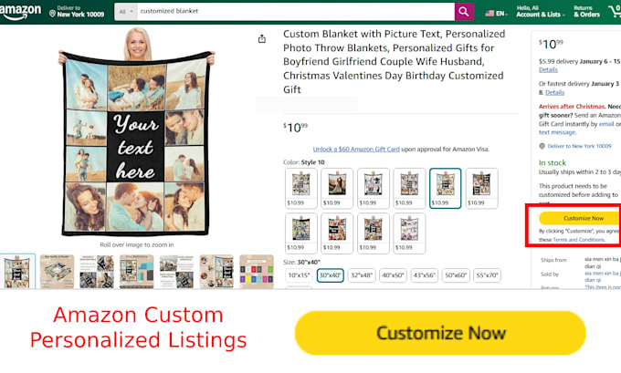 Gig Preview - List print on demand personalized products on amazon custom