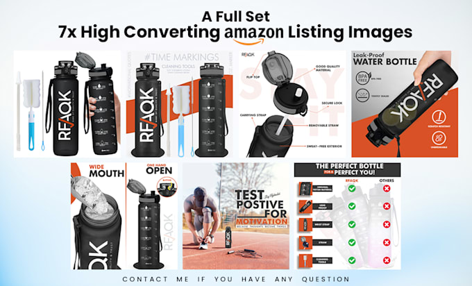 Gig Preview - Design high converting amazon listing images, amazon product infographics