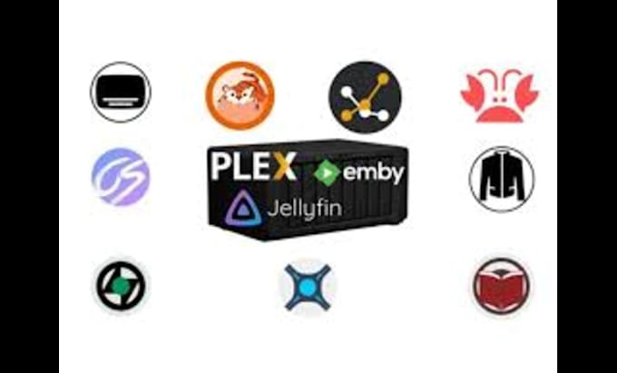 Gig Preview - Install and setup your jellyfin, plex media server, sonarr wizarr, emby radarr