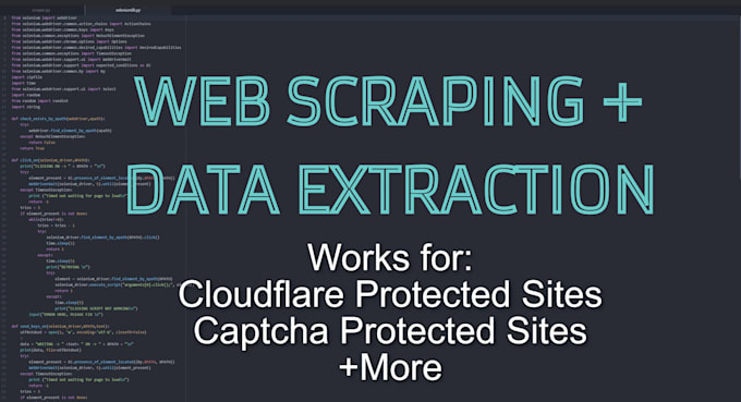 Gig Preview - Do web scraping and data extraction from any website