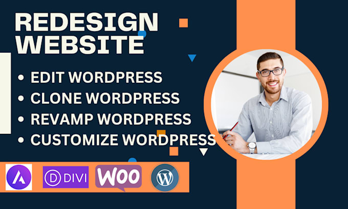 Gig Preview - Redesign wordpress revamp wordpress edit rebuild wordpress with beaver builder