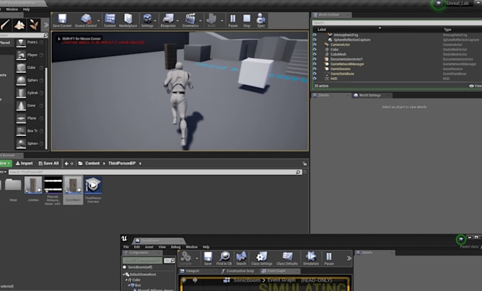 Gig Preview - Do unreal engine game blueprint game bug fixing 3d game reskin ue4 ue5 game dev