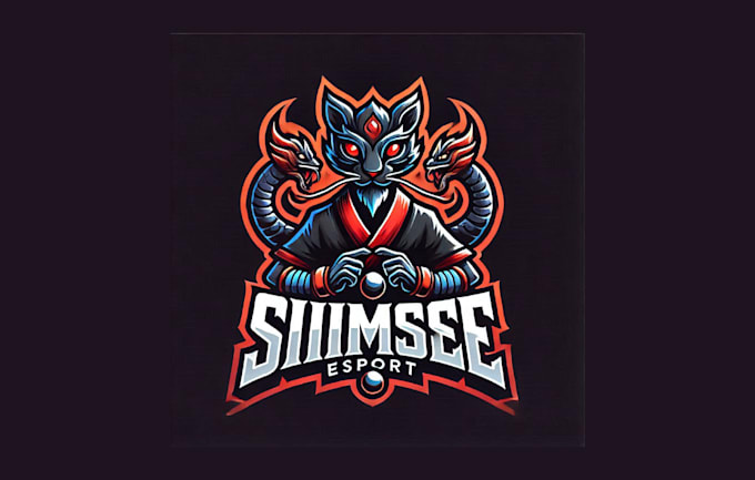 Gig Preview - Design outstanding siamese mascot logo with express delivery