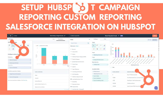 Gig Preview - Do hubspot campaign reporting custom reporting salesforce integration on hubspot