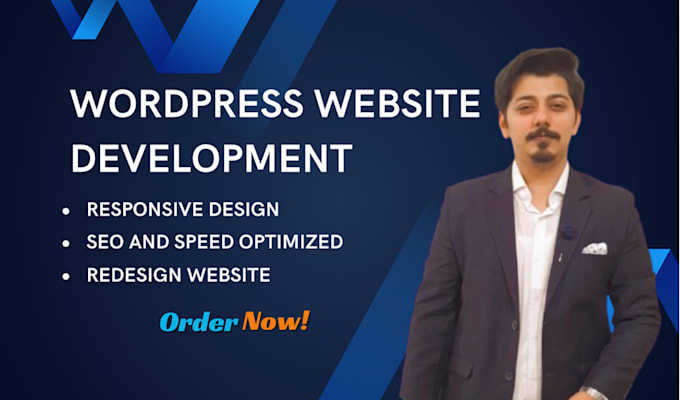 Gig Preview - Do custom wordpress website design or wordpress website development