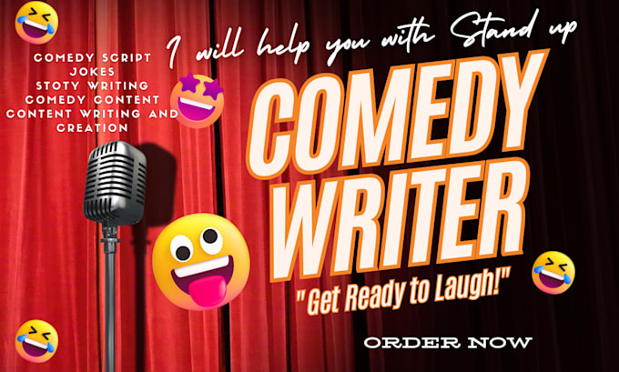 Gig Preview - Your comedy script, stage play,  short story,funny speech,