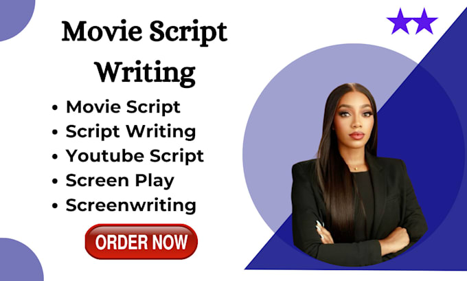 Gig Preview - Write movie scripts, screenplays, and screenwriting