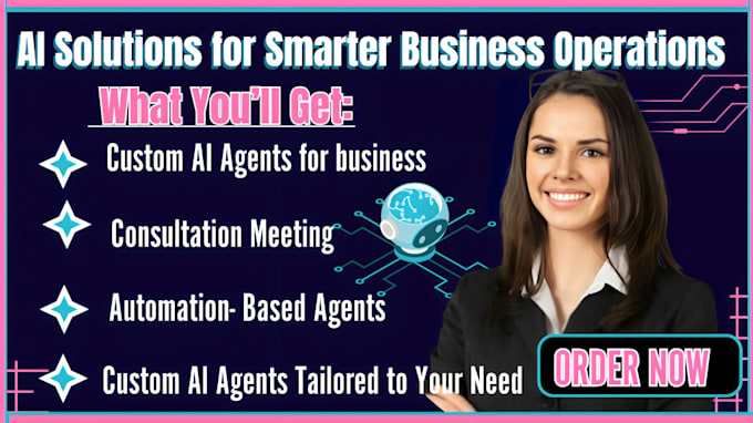 Gig Preview - Build and develop custom ai agents for your business automation