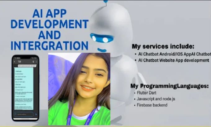 Gig Preview - Do ai app development and ai intergration,ai web development