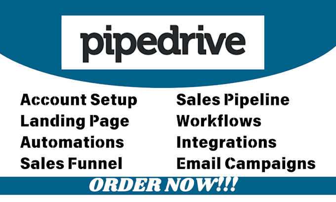 Gig Preview - Pipedrive task management dashboard customization sales pipeline api integration