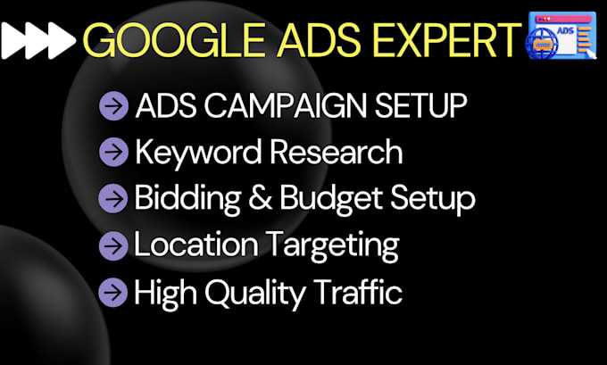 Gig Preview - Setup google ads campaigns in english