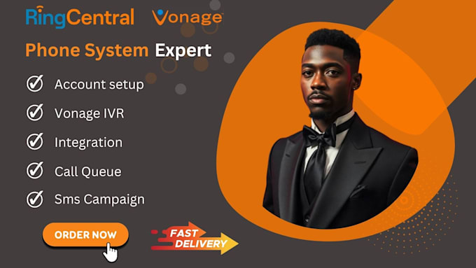 Gig Preview - Do ringcentral phone system vonage IVR ringcentral sms campaign call queue