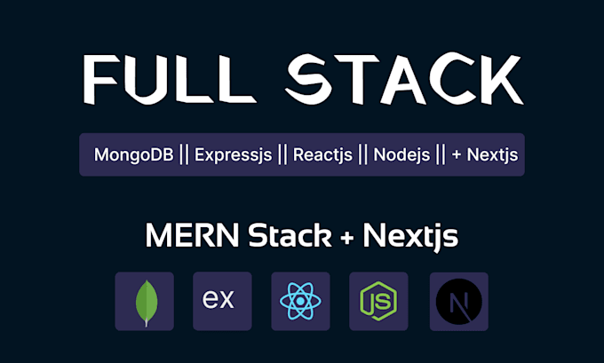 Gig Preview - Be your full stack mern or nextjs developer, frontend and backend web app