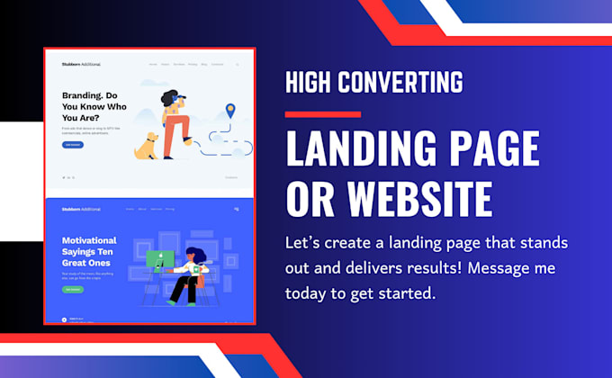 Gig Preview - Do website or landing pages on leadpages, unbounce, onepage io, instapage kartra