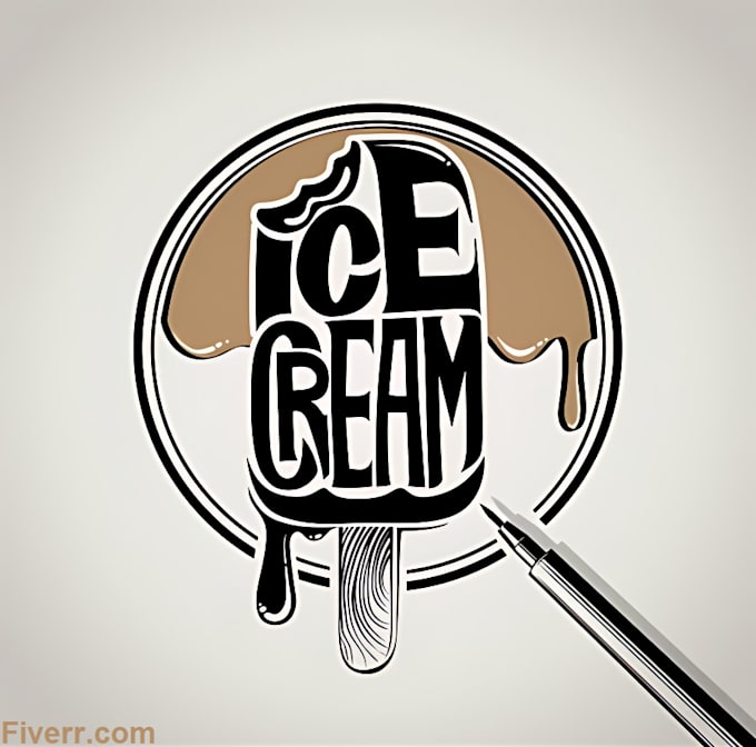 Gig Preview - Do ice cream, fast food and restaurant logo design with victor or source files