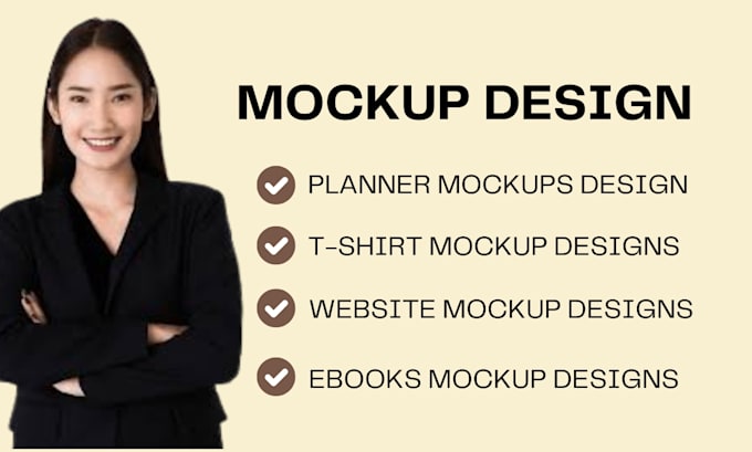 Gig Preview - Design planner mockup clothing mockup website mockup