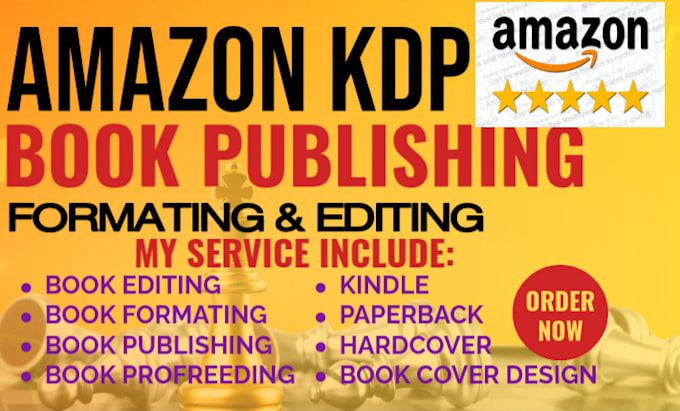 Gig Preview - Amazon kdp book publishing, children book formatting, amazon kdp, book promotion