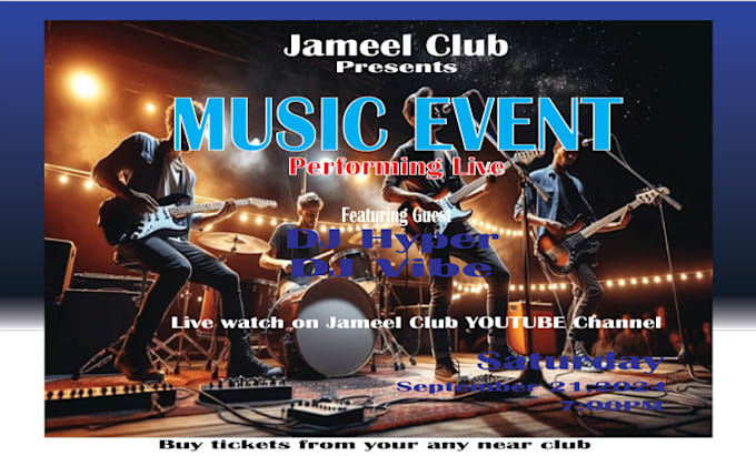 Bestseller - design event , church, tour, sports, food or  concert posters