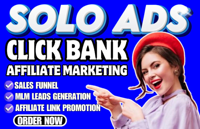 Gig Preview - Usa solo ads promotion affiliate link marketing MLM lead sign up blast campaigns