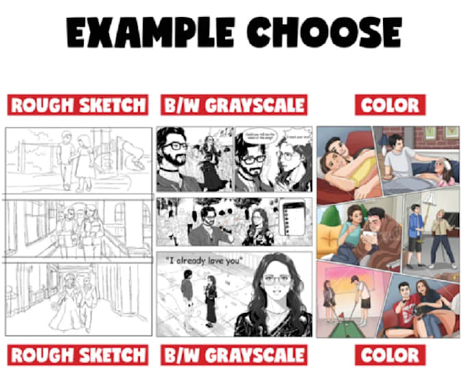 Bestseller - create a motion comic from your comic or manga with my artstyle