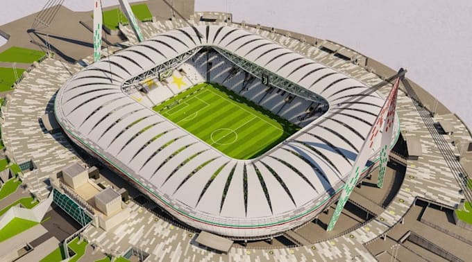 Gig Preview - Design 3d sport complex, 3d playing ground, arena design, 3d football animation