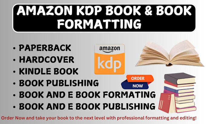 Gig Preview - Do amazon ebook KDP formatting printable paperback formatting line editing