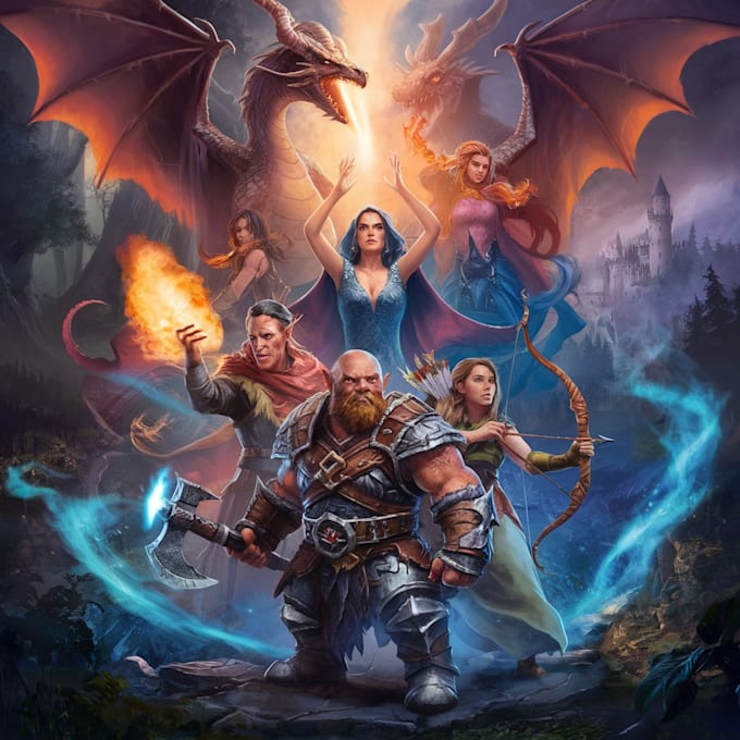 Bestseller - make fantasy concept art and dnd characters design