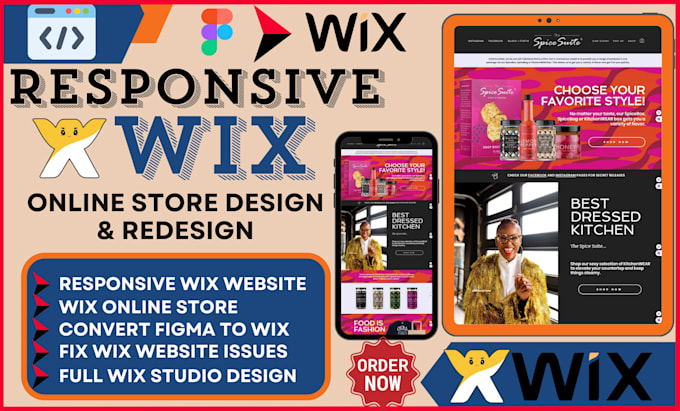 Gig Preview - Design wix website fix wix fix wix website wix store wix online store wix studio