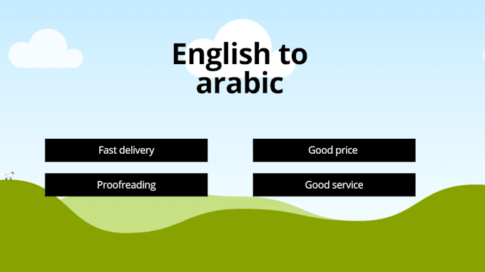 Gig Preview - Translate document from english to arabic