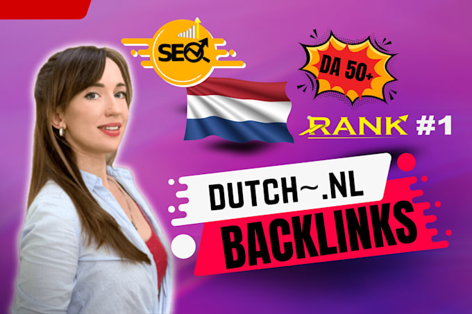 Gig Preview - High authority dutch link building seo dofollow backlink netherland site